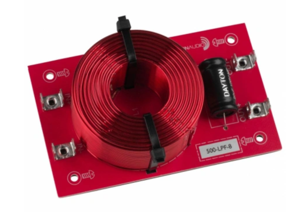 Dayton Audio Lågpassfilter 12dB/okt 8ohm, styck