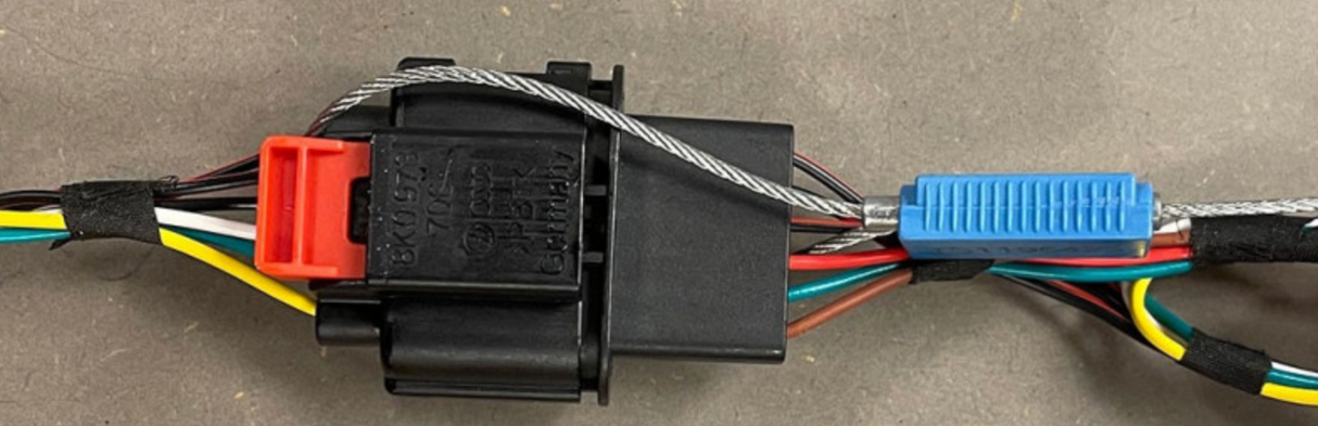 Vajerplomb till inbyggnadslåda - Mini Cable Lock