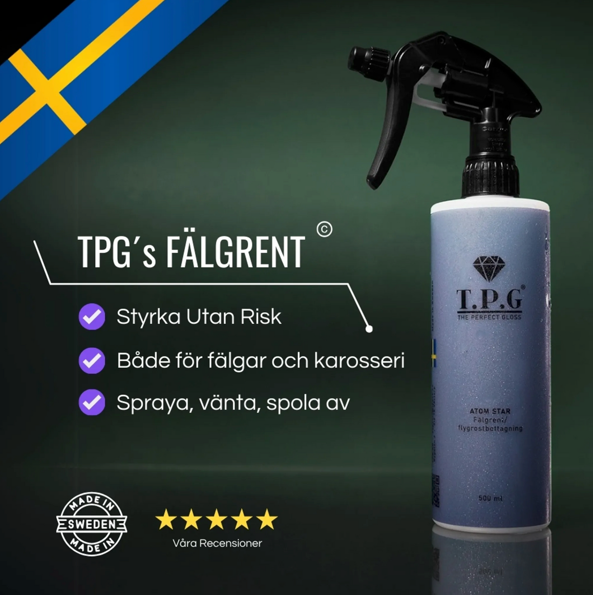 Atom Star - Fälgrent & Flygrostborttagning 500ml