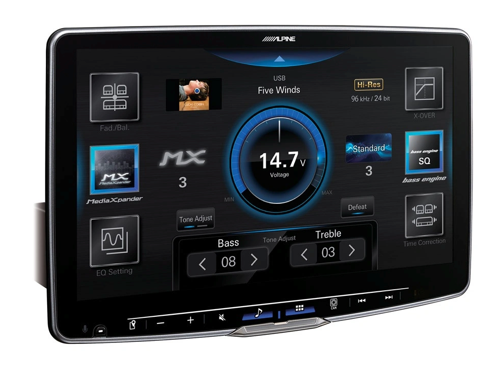 Alpine ILX-F115D (Halo 11), bilstereo med CarPlay, Android Auto och DAB+