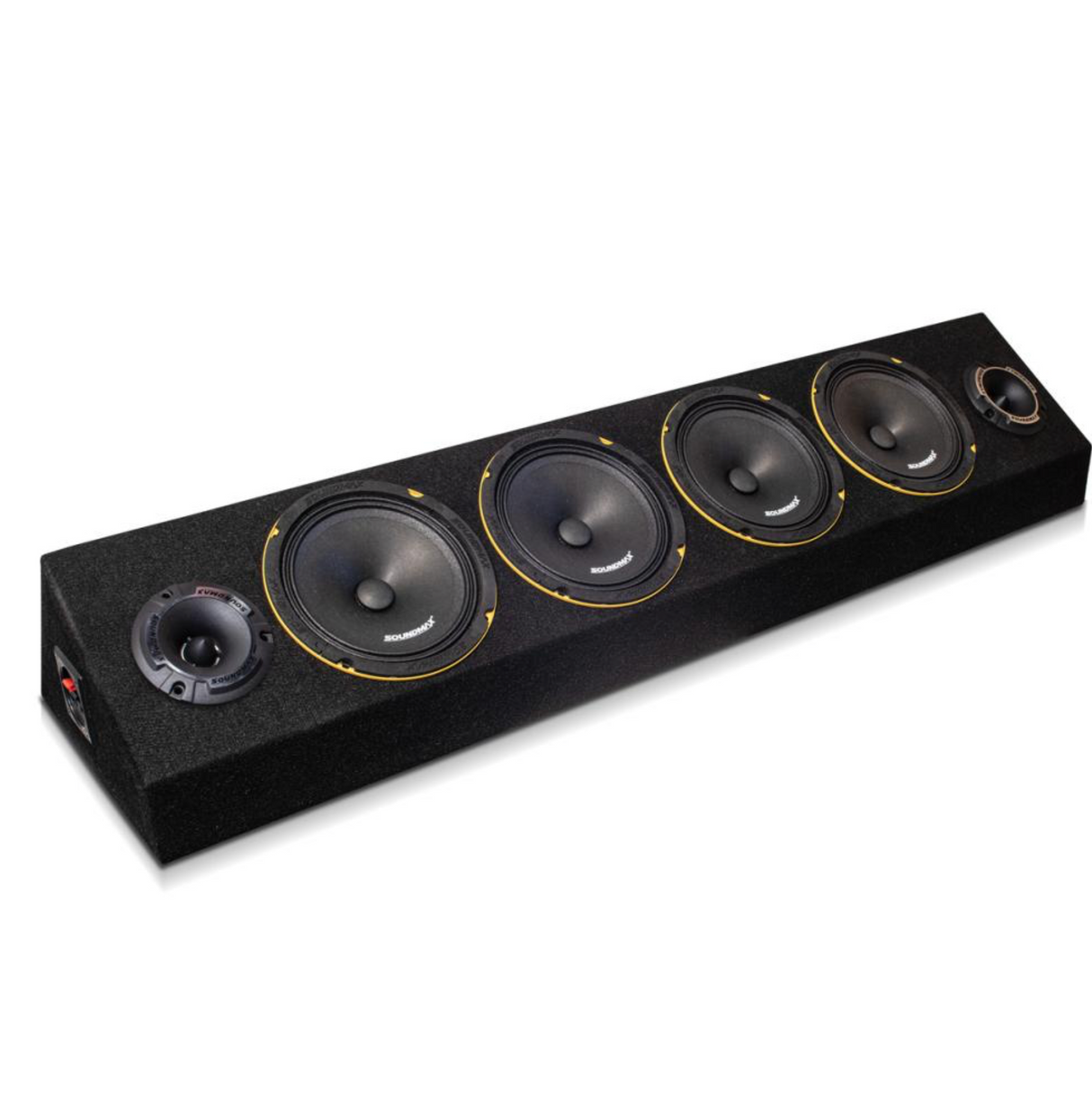 JL Audio CP210-W0v3 med Soundmax SX-MX6, Maxat A-traktor paket