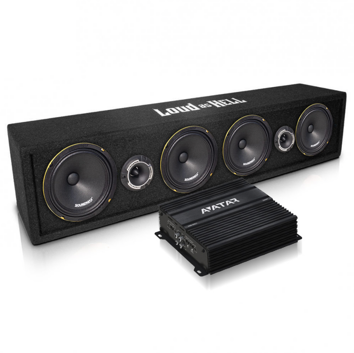 1500W RMS Slimmat Baspaket – GAS MAX 3x8” + MAX A2-1500.1DL