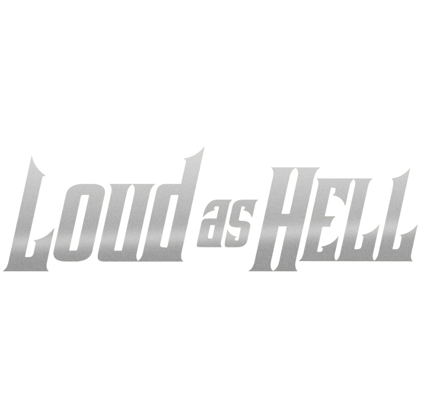 LOUD AS HELL dekal - SILVER
