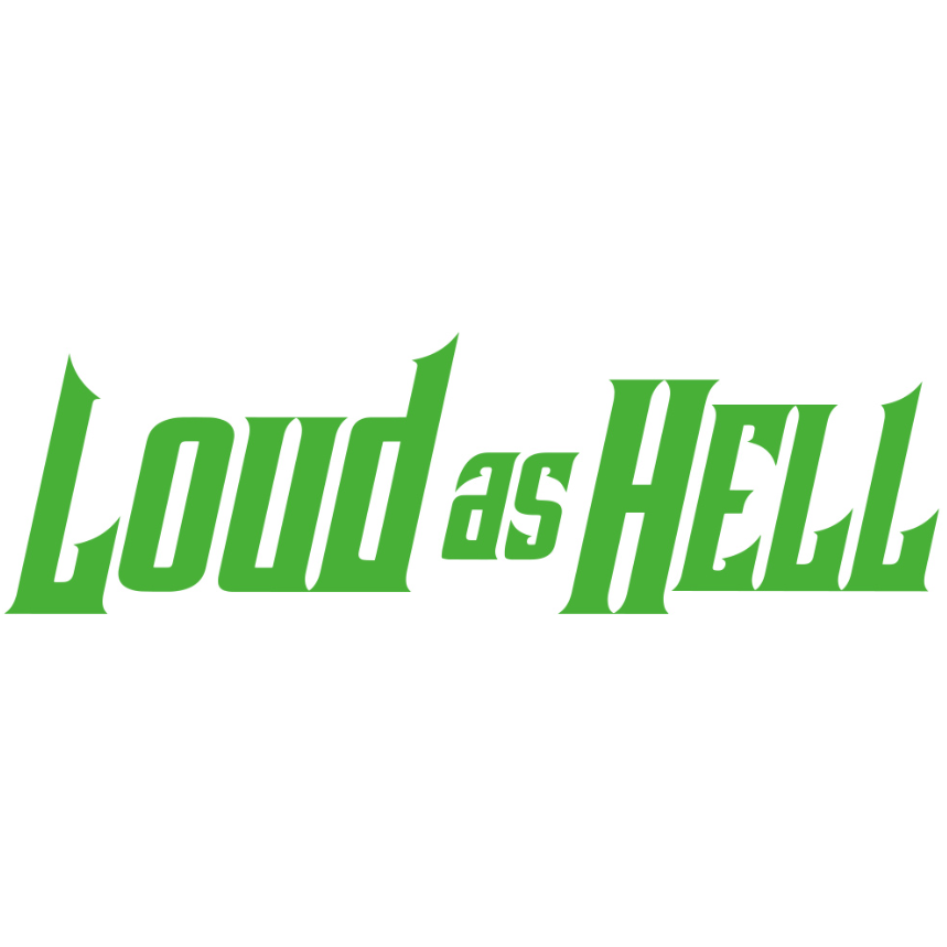 LOUD AS HELL dekal - GRÖN