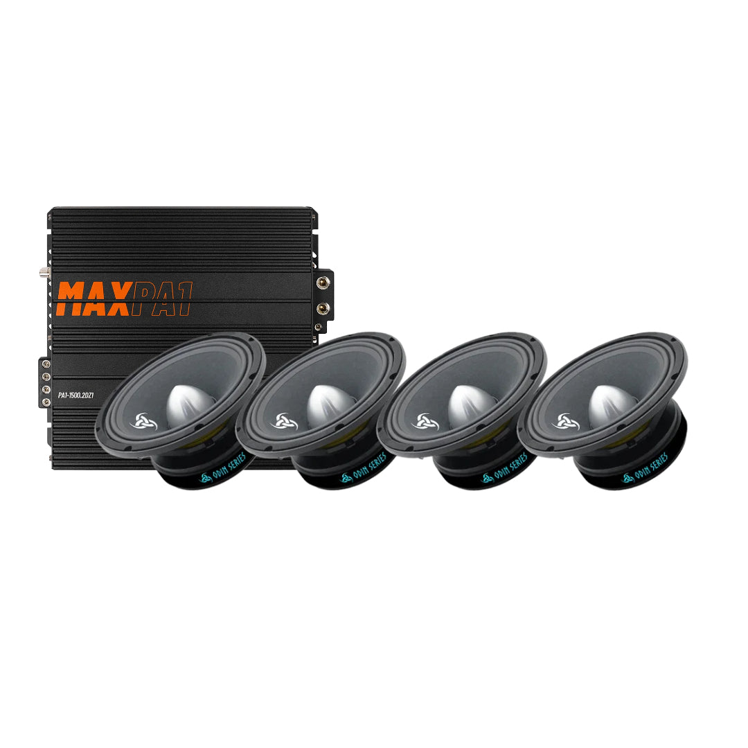4-Pack Ragnarök OD-250 med MAX PA1-1500.2DZ1, Brutalt tufft kit