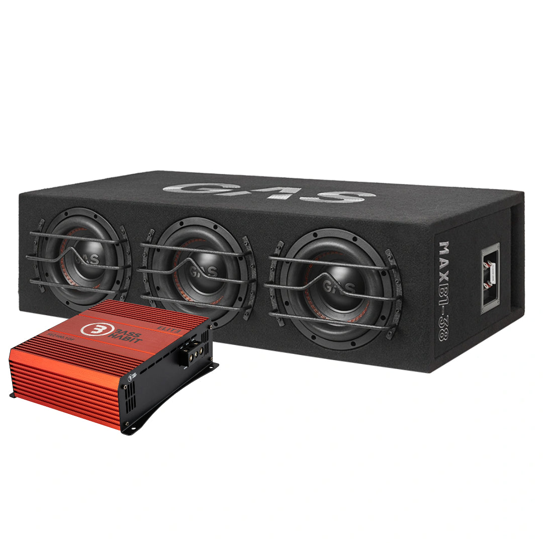 GAS MAX B1-38 med SPL ELITE 2100.1DF, Tufft baskit