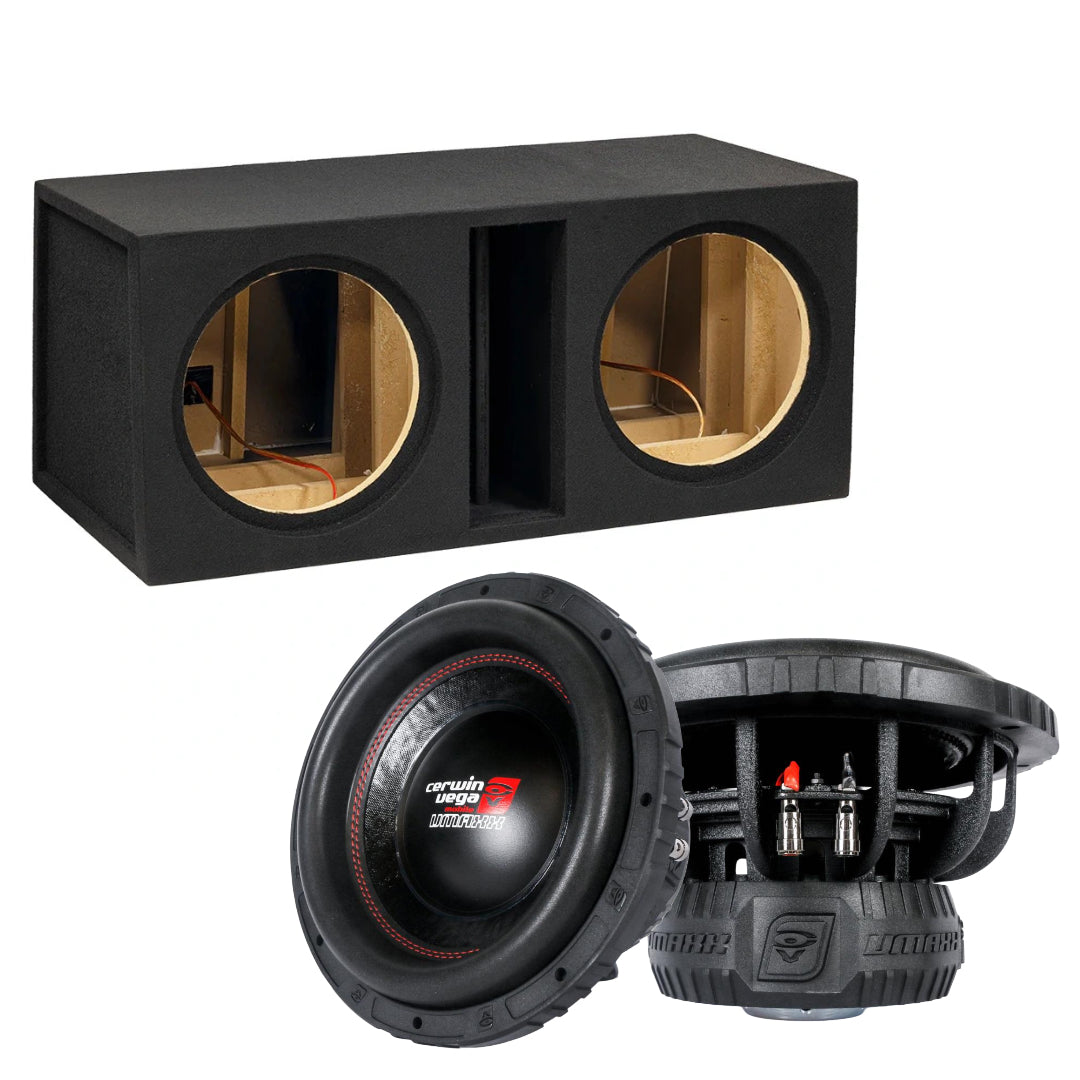 Cerwin Vega 2x12" Auto-Connect låda, Tungt baskit