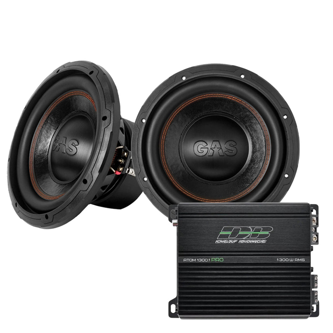 GAS MAD S3-10D2 10" 2st - DeafBonce Apocalypse Atom 1300 PRO kit