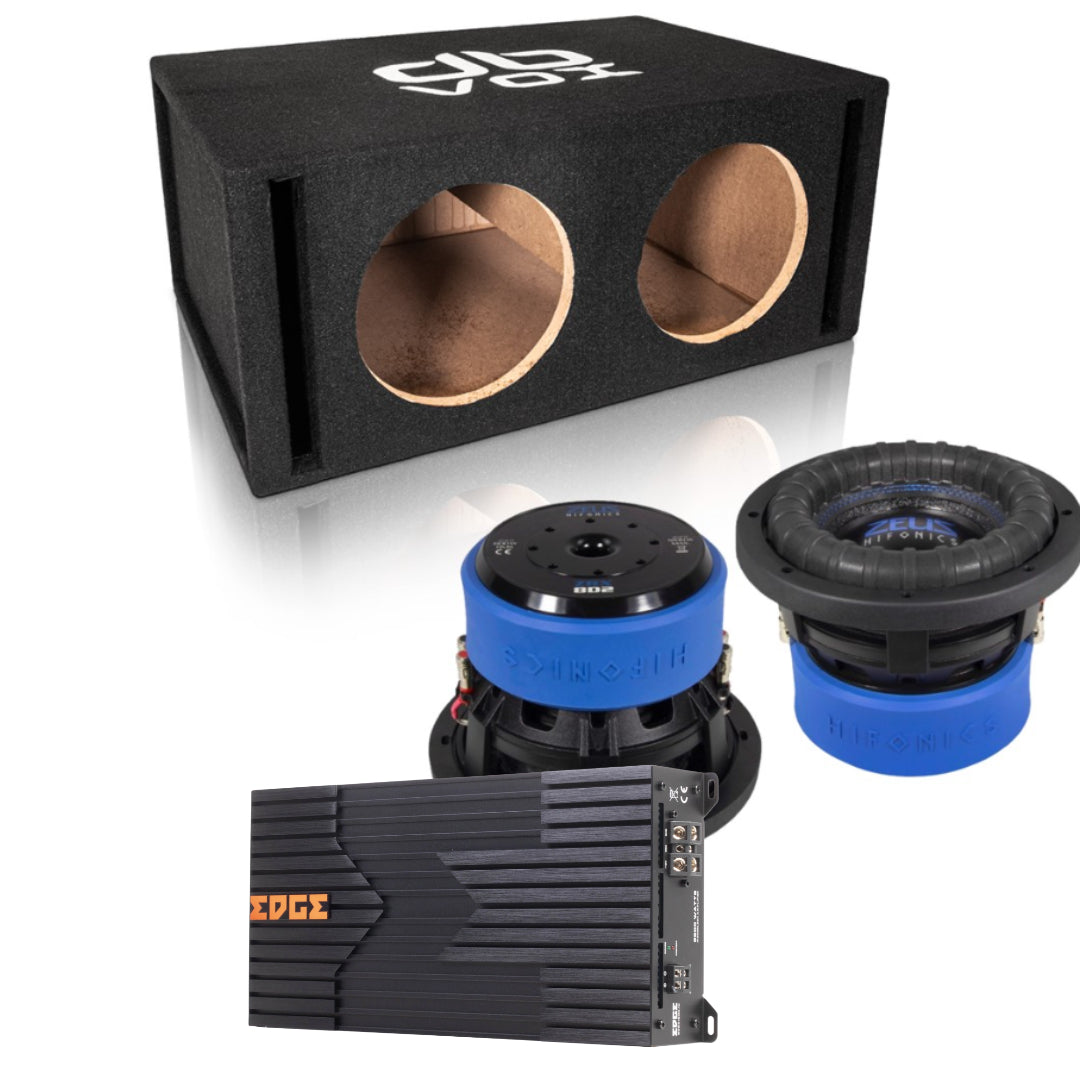 EDGE EDBX1800.1-E1 - Hifonics ZRX8 D2 2×8" dBVox kit