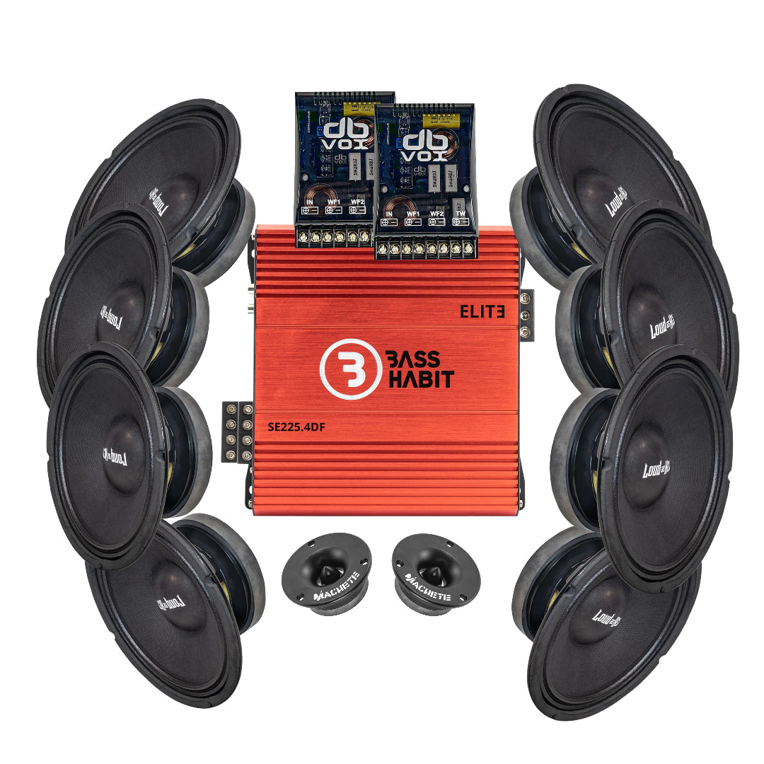 8-Pack Loud as Hell Chaos 10" Ultimat Amp Kit