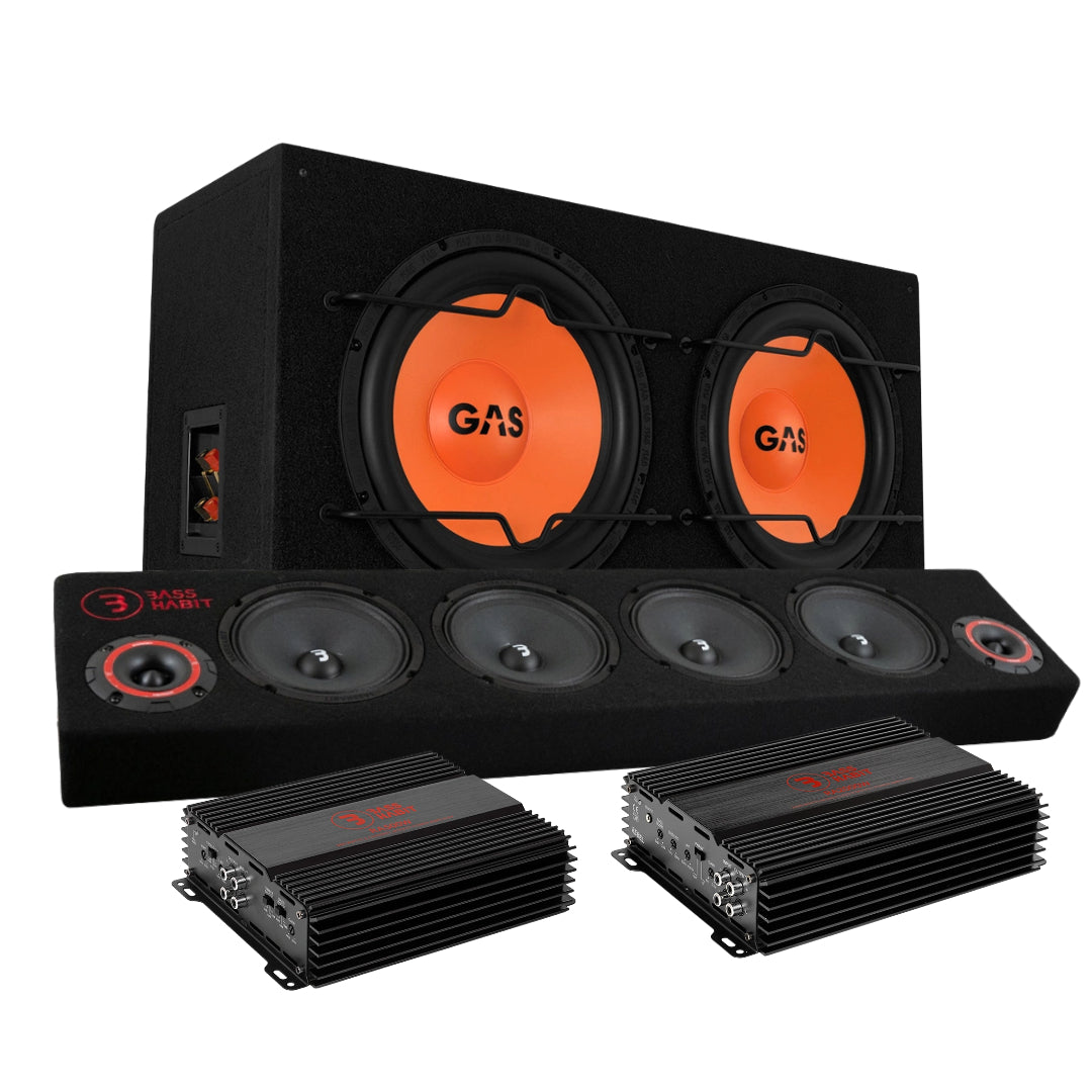 GAS MAD B1-212 baspaket & Play SPL64 raggarplanka med slutsteg, Julafton Paket