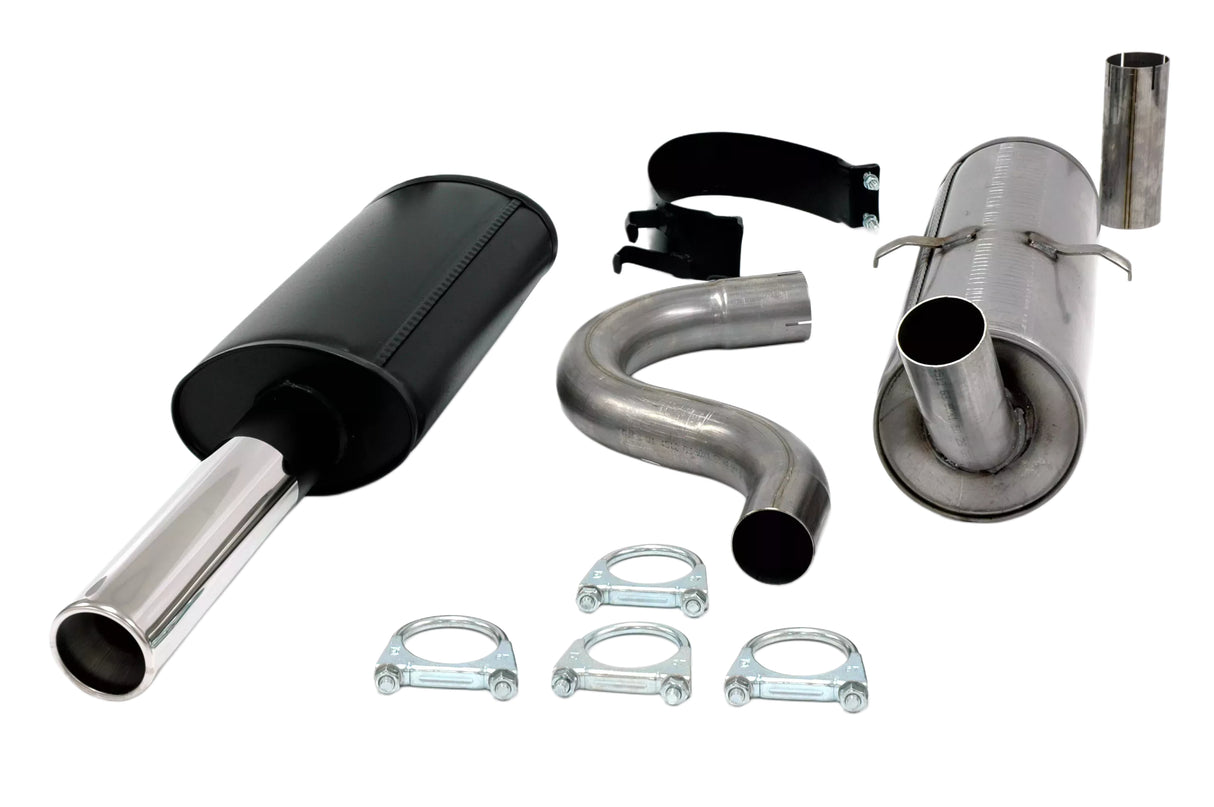 SPORTAVGASSYSTEM- Rostfritt- 2,5" VOLVO 740/760/940 Turbo - Ändrör 1x80mm