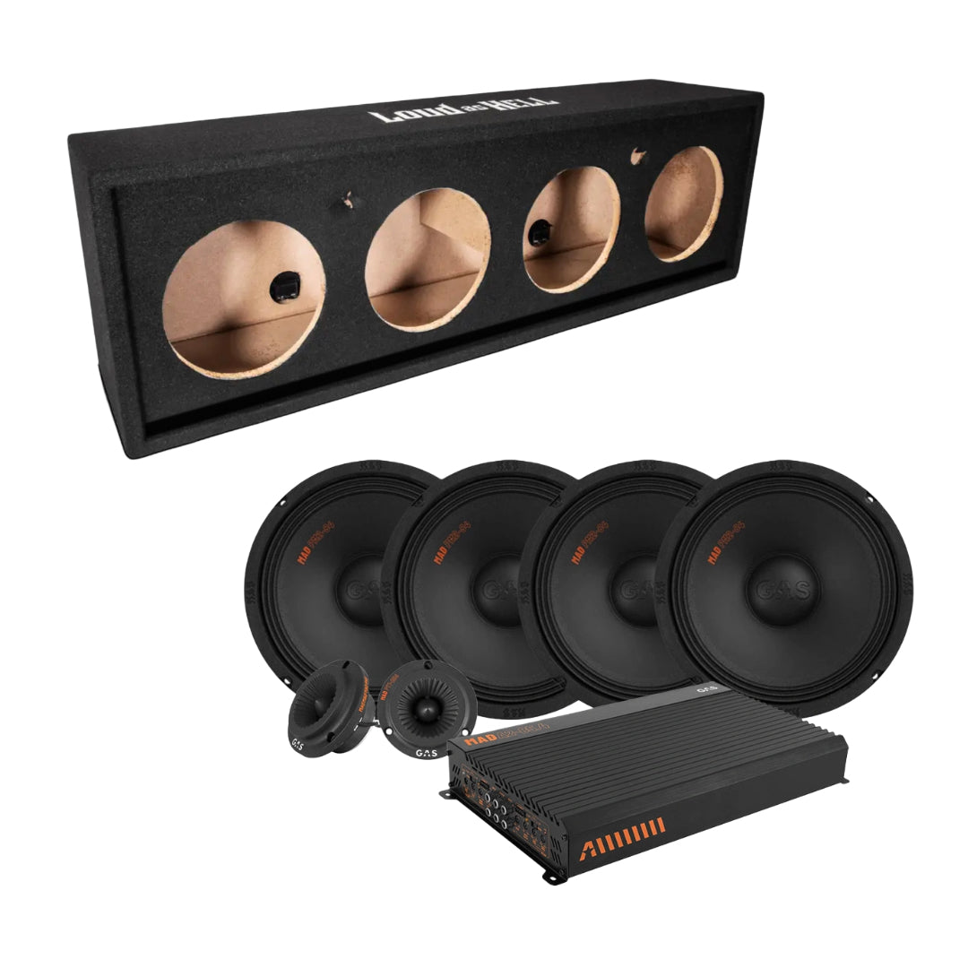 LOUD AS HELL raggarplanka med 8" midbasar och MAD A2-85.4