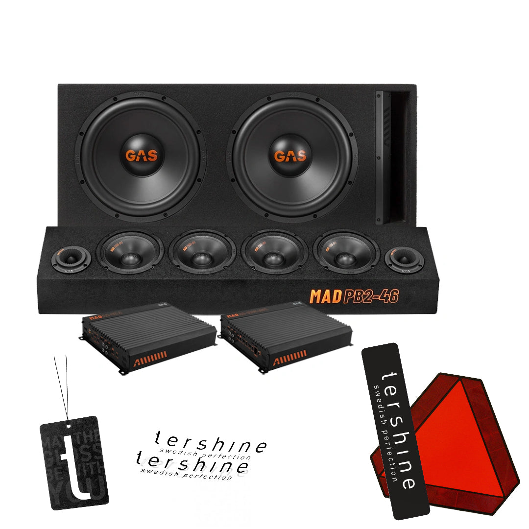 GAS MAD B2-212V A-traktor Paket med Tershine tillbehör, Super tufft raggarkit