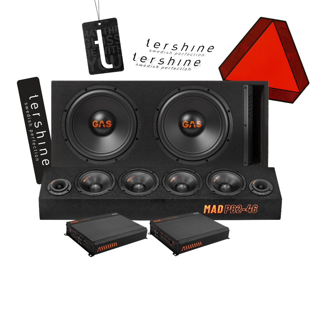 GAS MAD B2-212V A-traktor Paket med Tershine tillbehör, Super tufft raggarkit