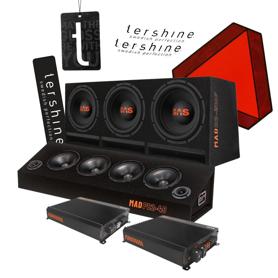 GAS MAD B2-310V A-traktor paket med Tershine tillbehör, Super tufft raggarkit