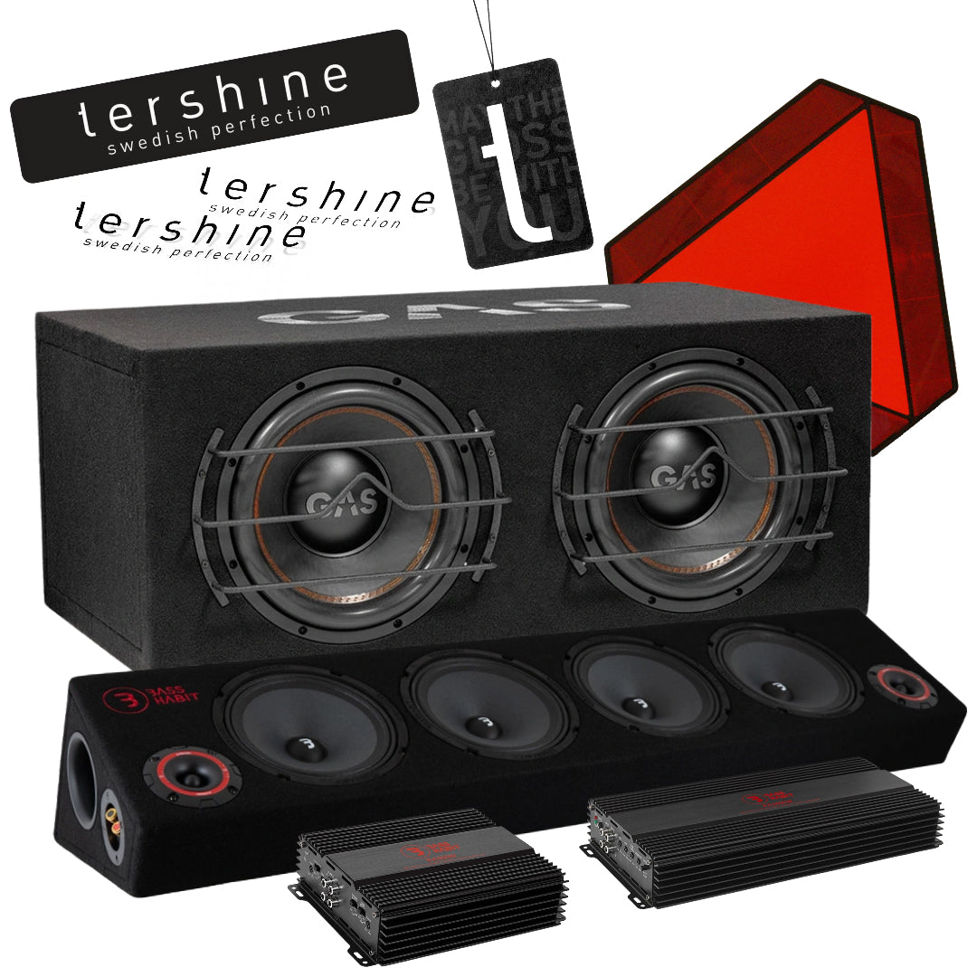 GAS MAX B1-212 A-traktor paket med Tershine tillbehör, Fett raggarkit