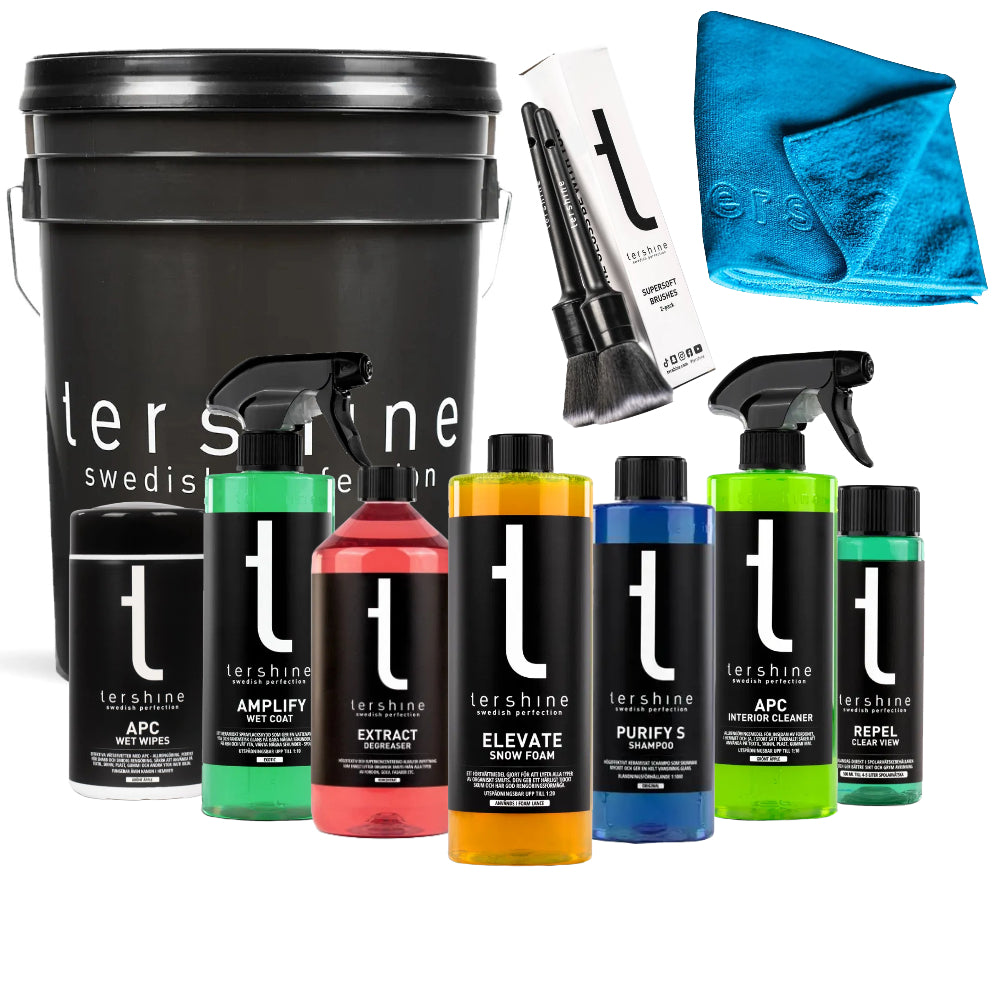 Tershine Julpaket – Komplett Bilvårdskit med Exteriör och Interiör