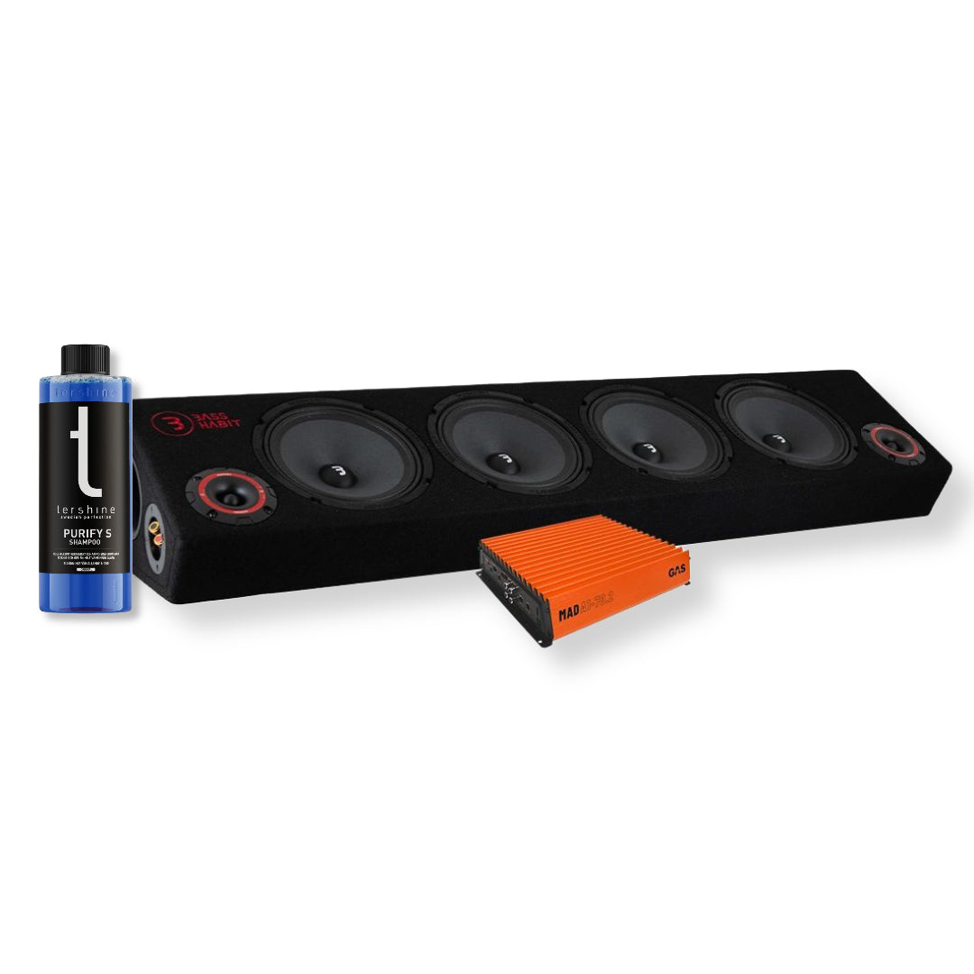 Bass Habit SPL84 raggarplanka & GAS MAD A1-70.2 med Tershine Purify S