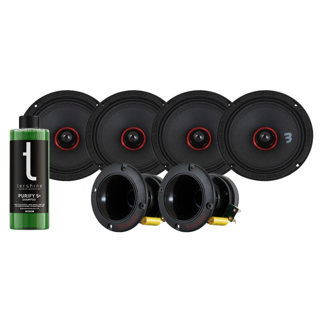 Bass Habit SPL Elite SE165M & SP35H SPL med Tershine Purify S+