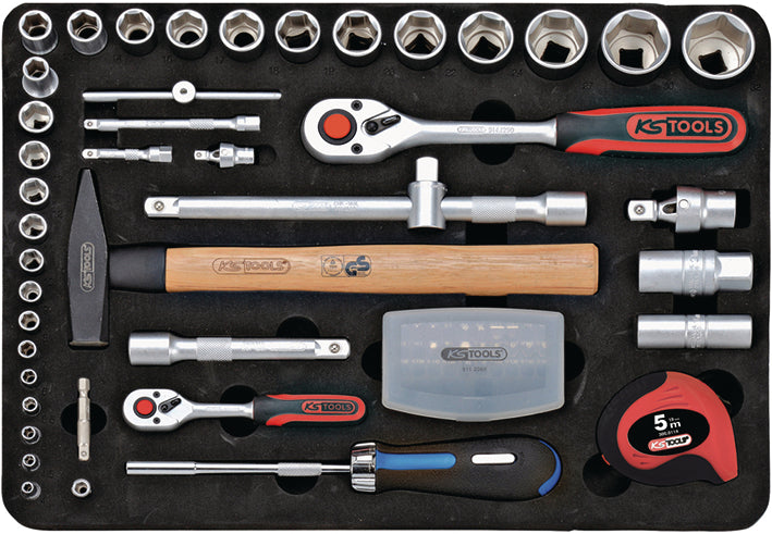 KS Tools Superlock Universal Verktygssats 127 delar – 1/4" + 1/2" – Art. 911.0727