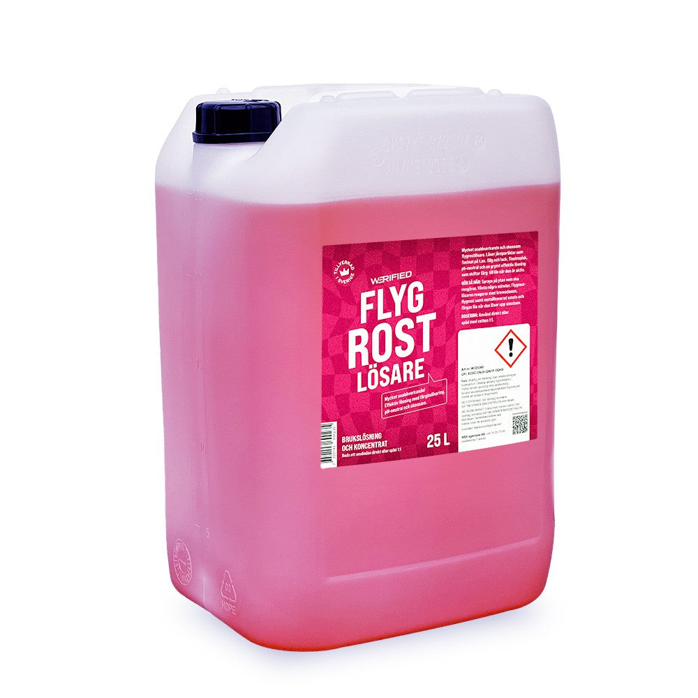 Werified Flygrostlösare – 25 liter, Professionell flygrostlösare med tixotropisk formula – för verkstäder, rekond och större fordonsparker