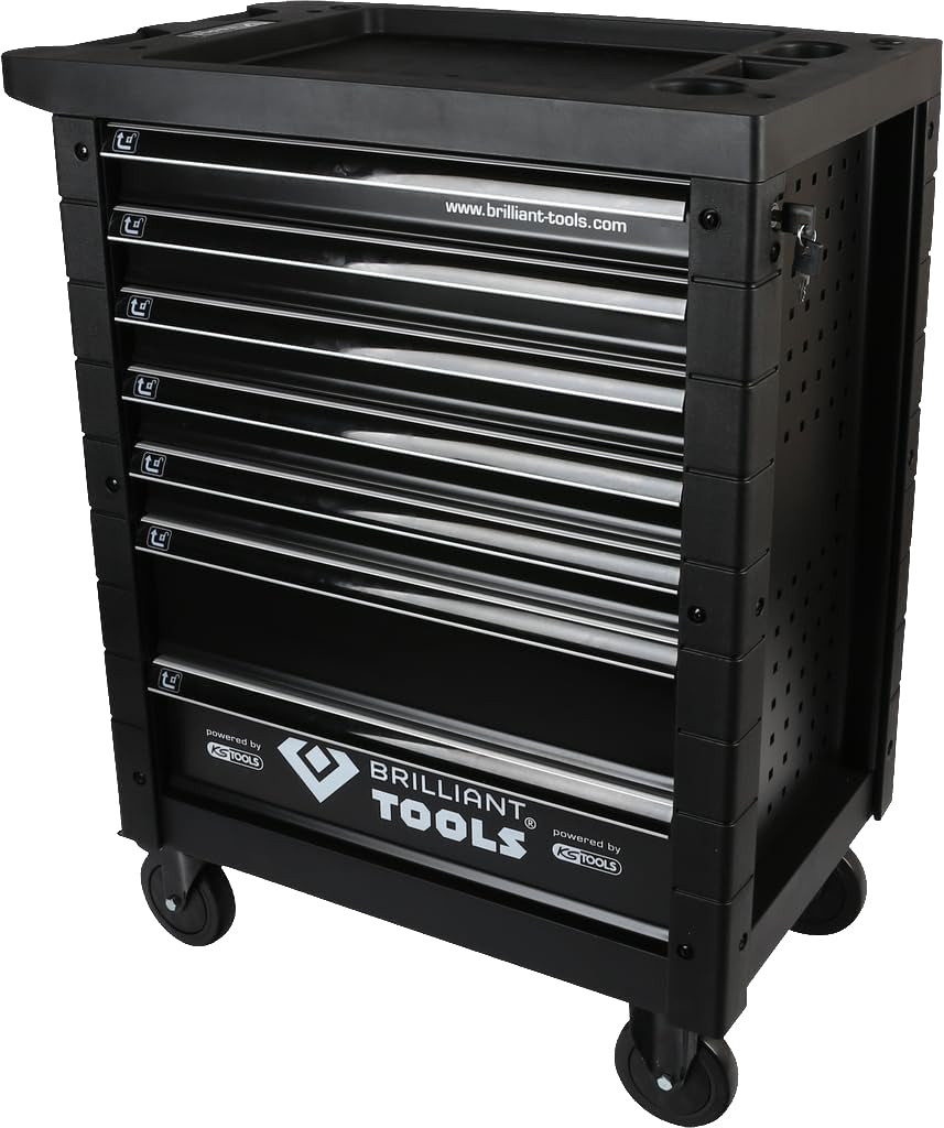 Verkstadsvagn med verktyg – 207 delar – Brilliant Tools BT153207