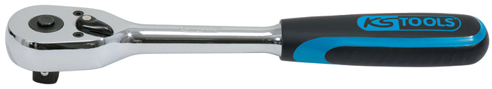 KS Tools CHROMEplus Spärrhandtag 1/4" – 45-tandad precision med snabbkoppling