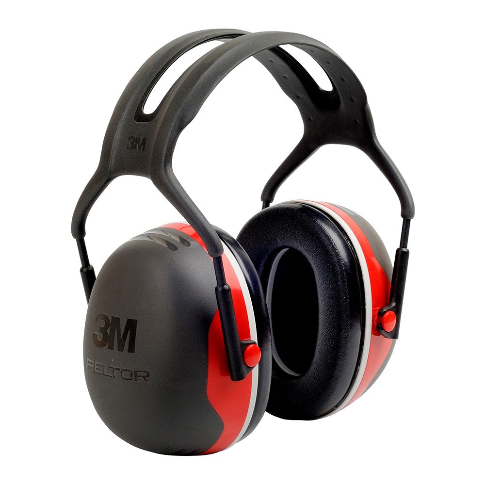 3M PELTOR X3A - Kraftfulla hörselkåpor för högljudda miljöer - Röd