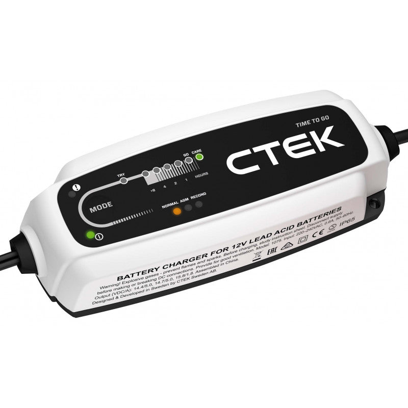 CTEK CT5 TIME TO GO – 12V Batteriladdare med Tidvisning