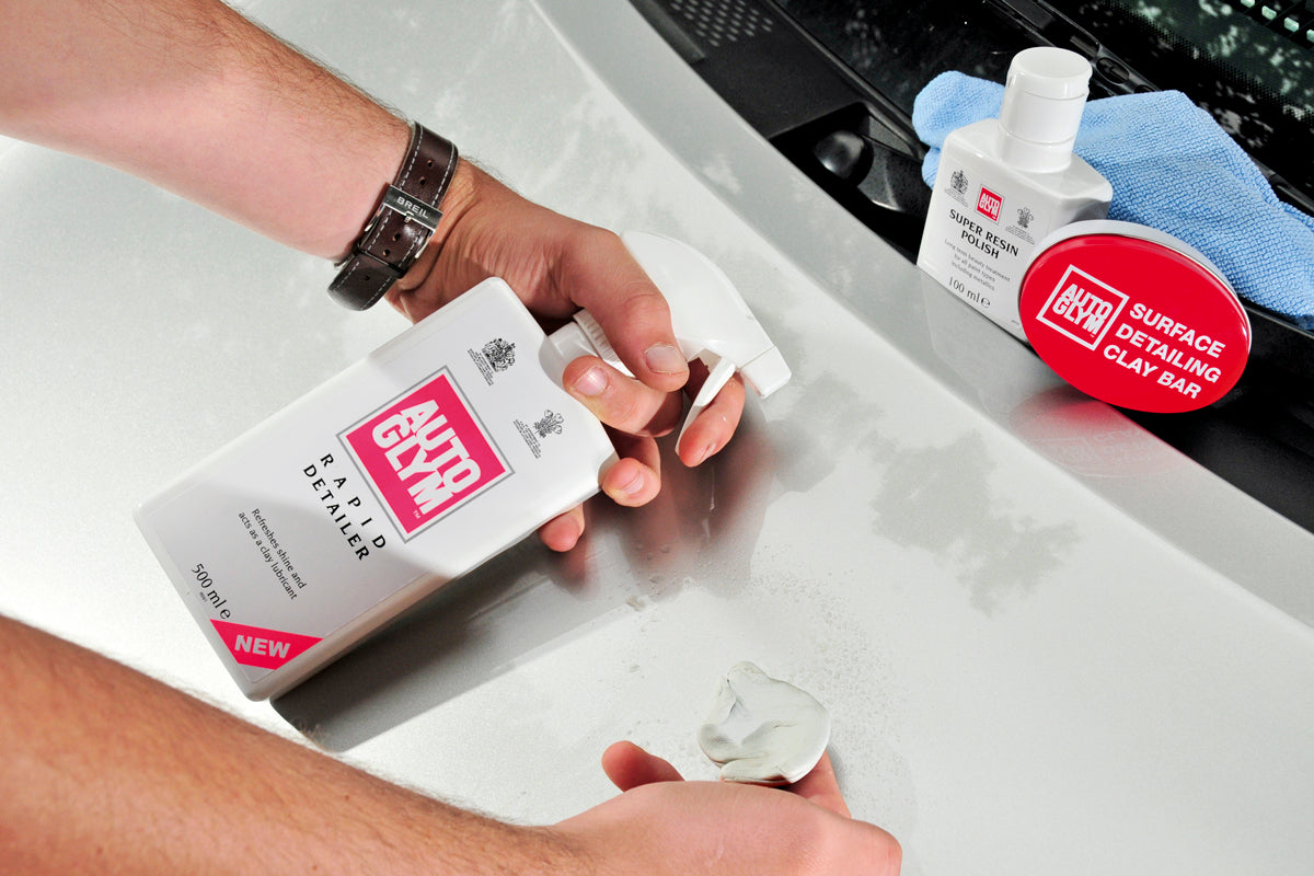 Autoglym Surface Detailing Clay Kit - Sprayvax/Rengöringslera/Polish