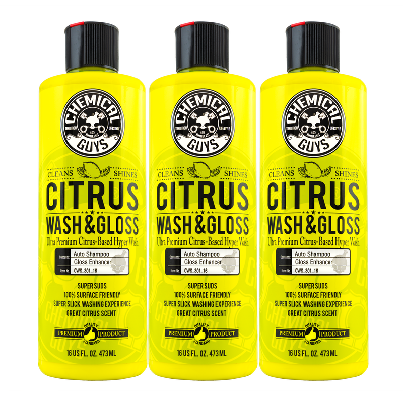 Chemical Guys Citrus Wash & Gloss Bilschampo 3x473ml