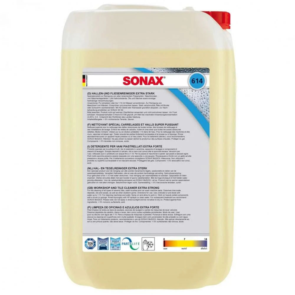 Sonax Professional Workshop and Tile Cleaner 25L – Surt rengöringskoncentrat för golv, väggar och tvätthallar