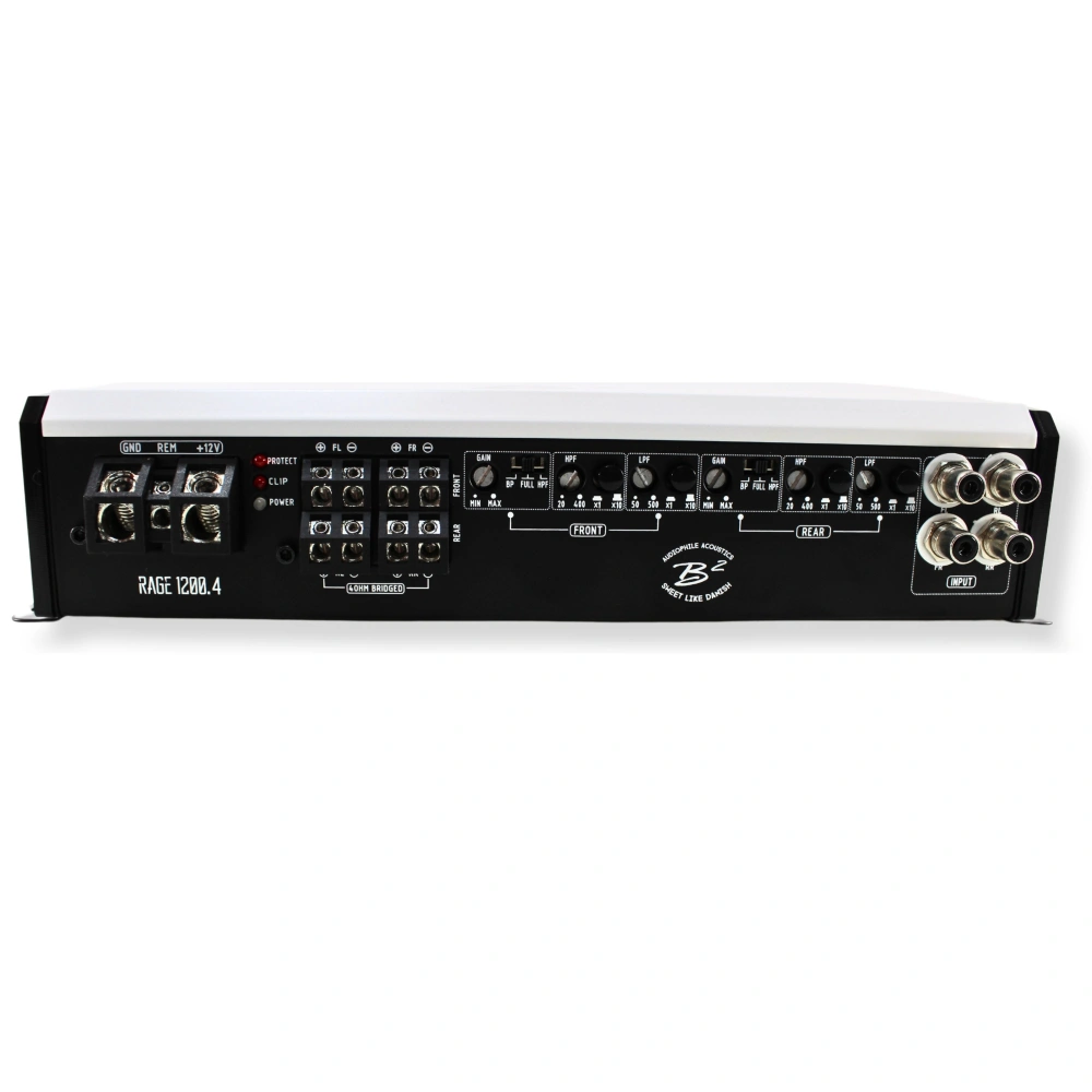 B² Audio RAGE 1200.4, 4-kanaligt slutsteg