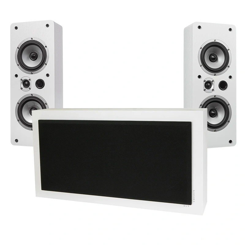 DLS Flatsub Stereo One & Dynavoice Magic LCR-5 EX Vit