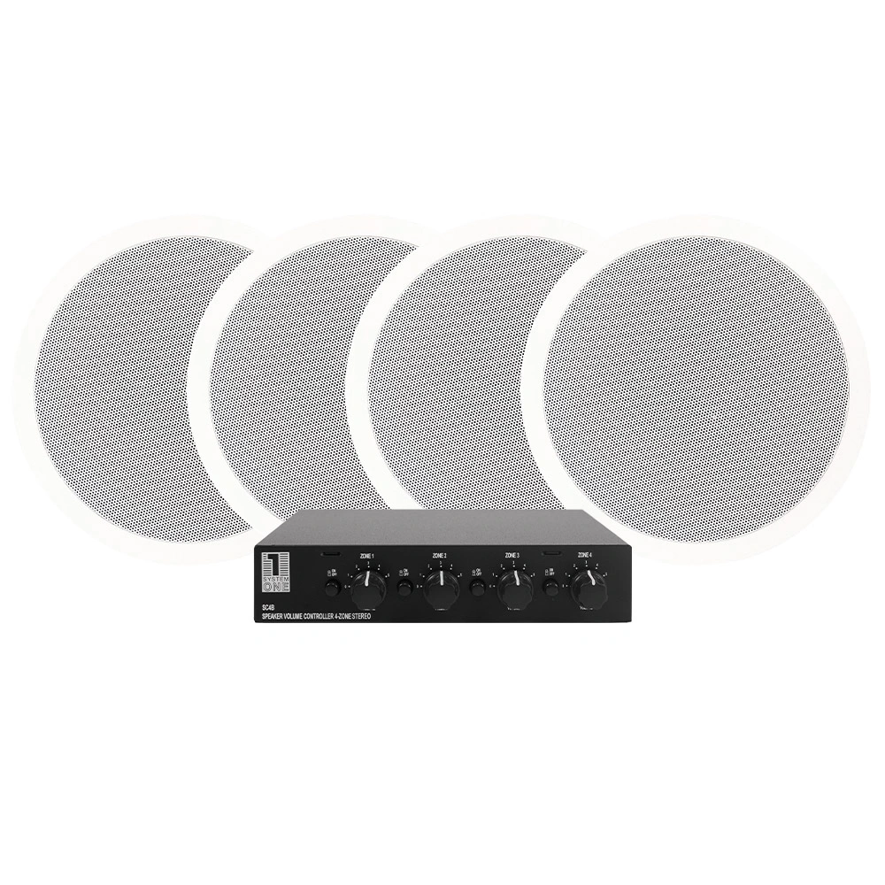 2 par DLS IC611, 6.5” inbyggnadshögtalare & System One SC4B