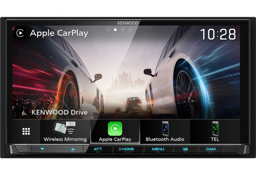 Kenwood DMX8021DABS, bilstereo med DAB+, trådlös CarPlay & Android Auto