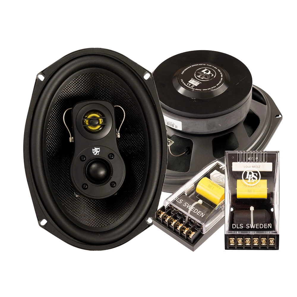 DLS Performance M3710i 7x10" koaxialhögtalare & Reference CCi-2, hatthyllepaket
