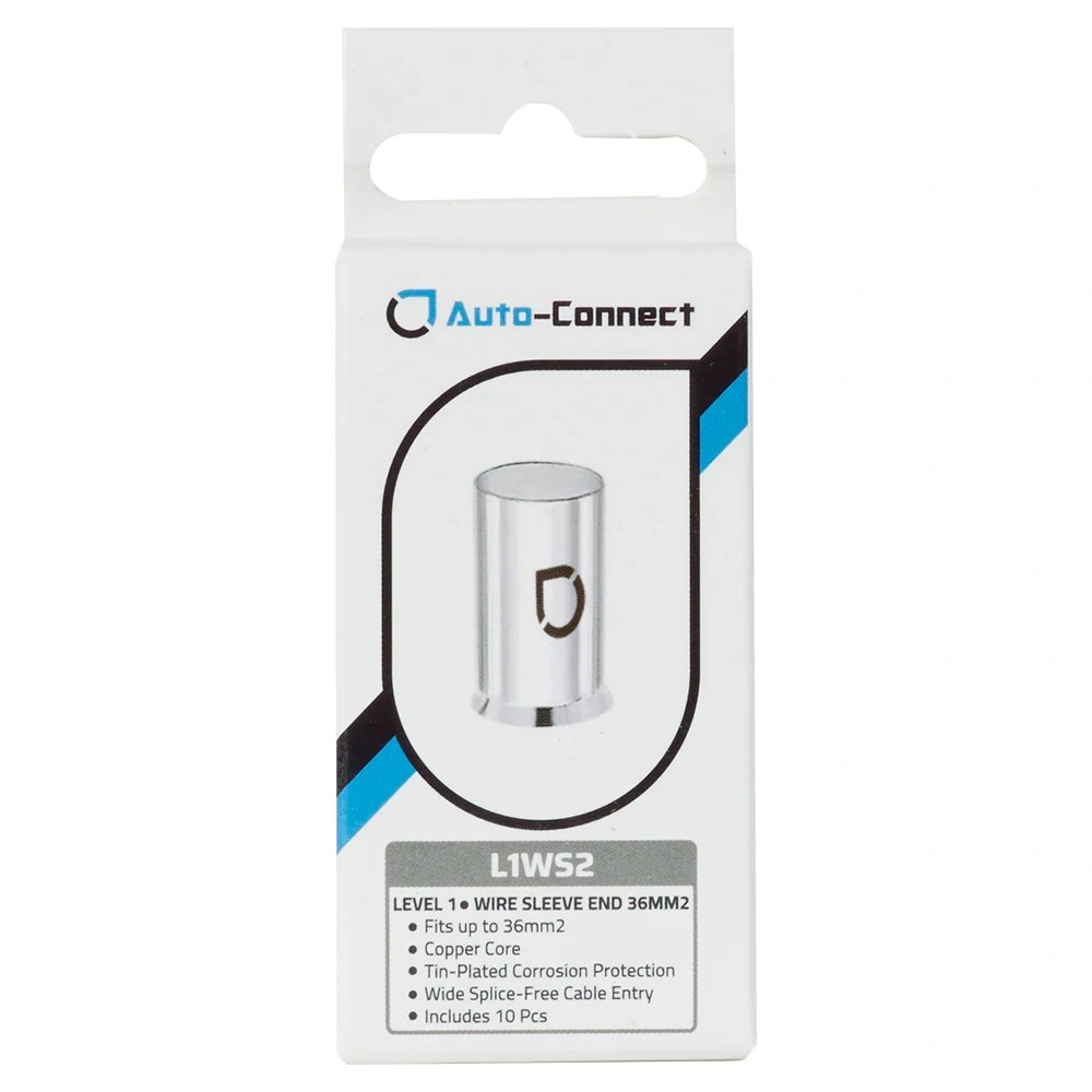 Auto-Connect L1WS2 10-pack kabelhylsor, 36mm²-kabel