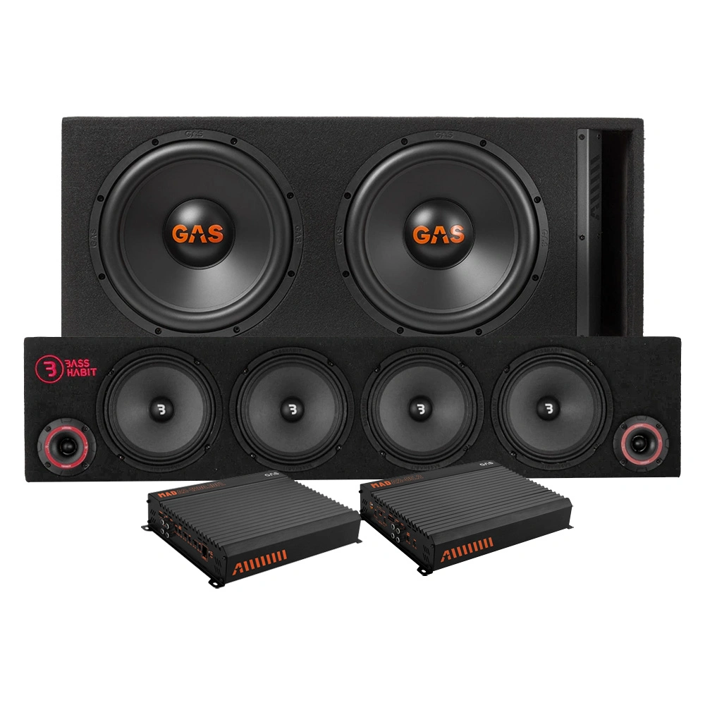 GAS MAD B2-212V A-traktor paket med Tershine tillbehör, Super brutalt raggarkit