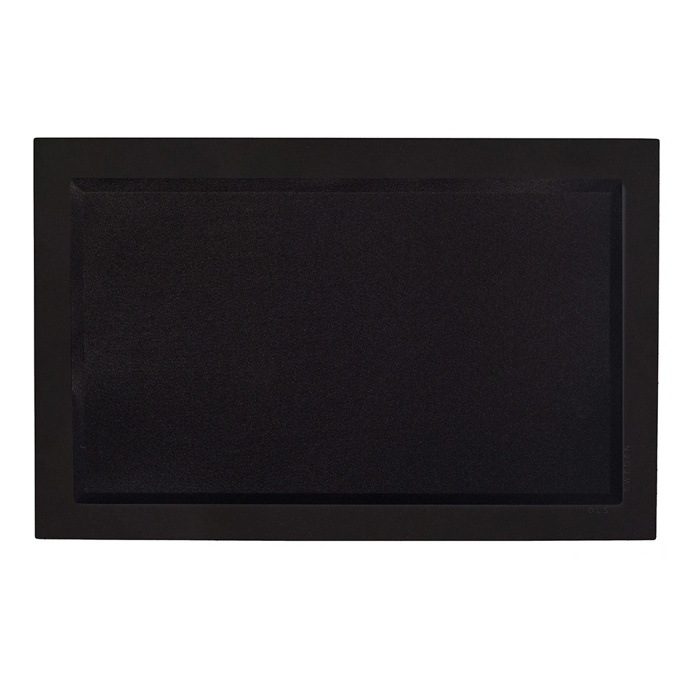 2-pack DLS Flatsub 8.2 vägghängningsbar aktiv subwoofer, mattsvart