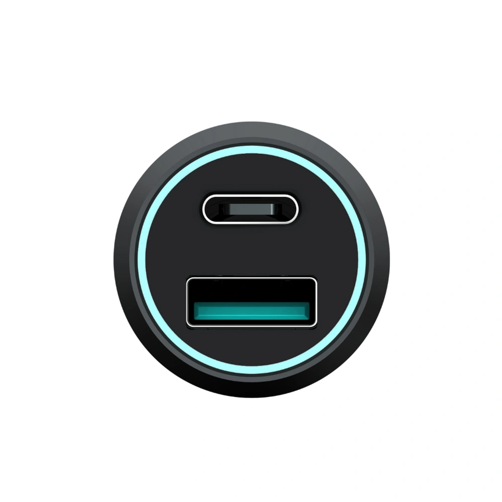 Champion FastCharge USB-B/C billaddare Duo, 43W