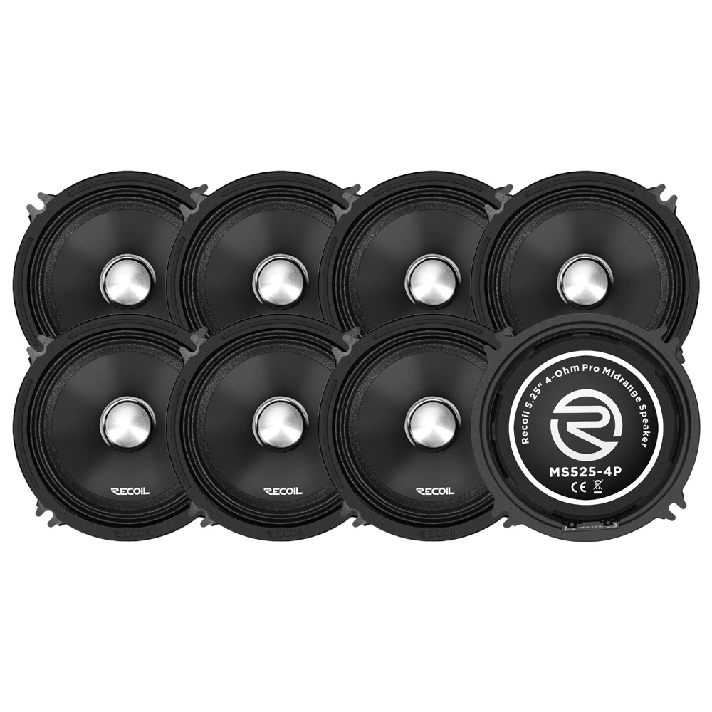 8-pack Recoil MS525-4P, 5.25" SPL-mellanregister