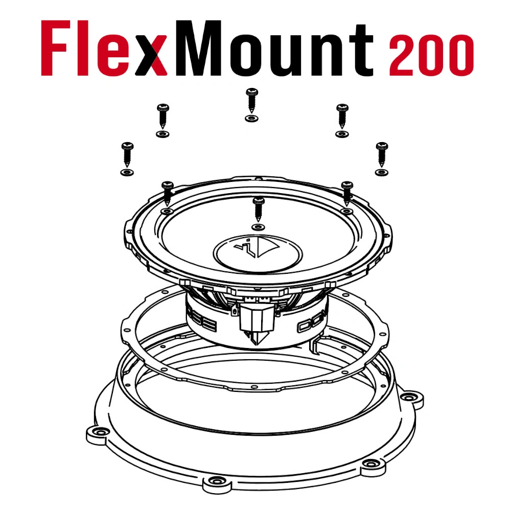 Helix Compose Ci3 W200FM-S2, mångsidigt 8 tums midbas/mellanregister