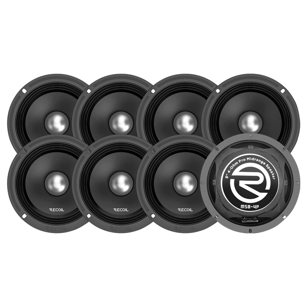 8-pack Recoil MS8-4P, 8" SPL-mellanregister