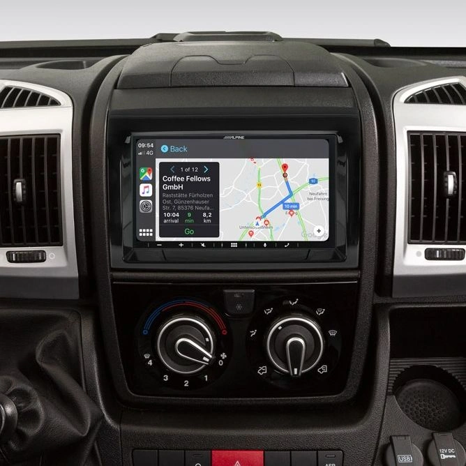 Alpine ILX-W690DU, modellanpassad bilstereo med CarPlay, Android Auto och 3 par lågnivå