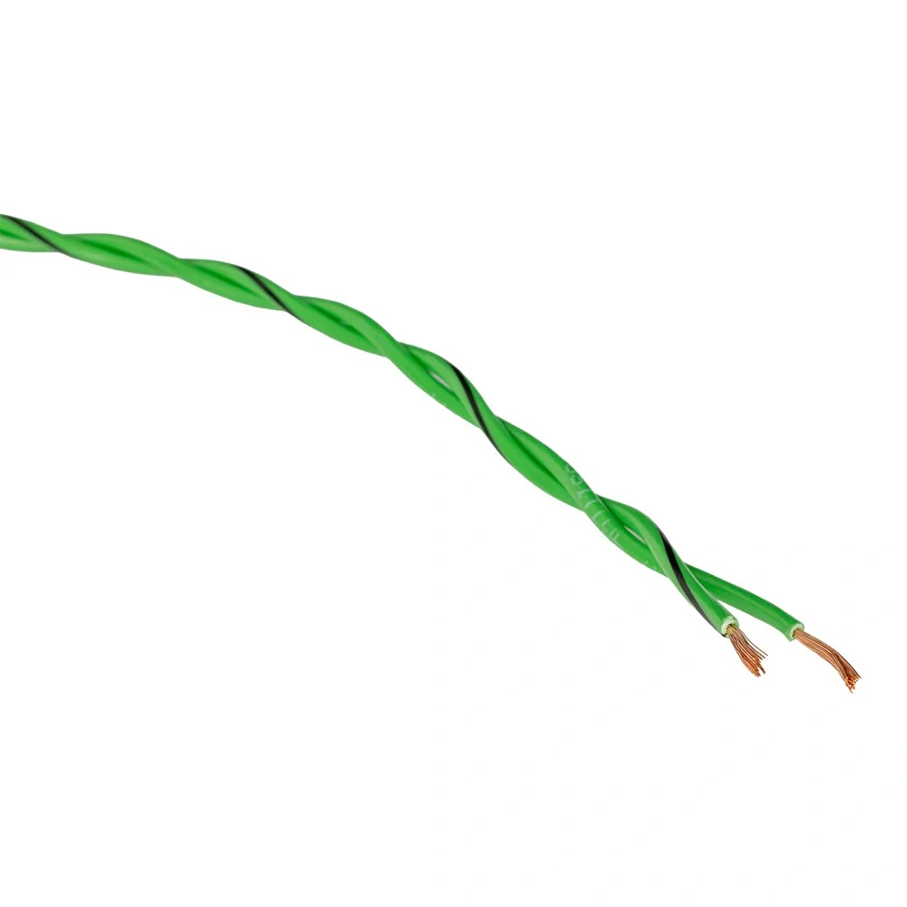 Auto-Connect tvinnad högtalarkabel 2x0.8mm² grön, pris per meter