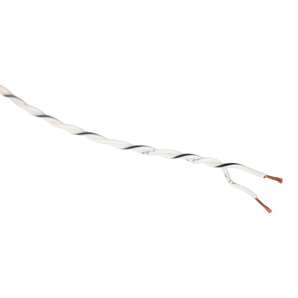 Auto-Connect Tvinnad OFC-högtalarkabel 2x0.5 mm², vit löpmeter