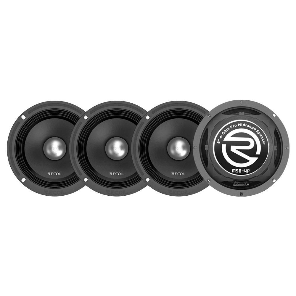 4-pack Recoil MS8-4P, 8" SPL-mellanregister