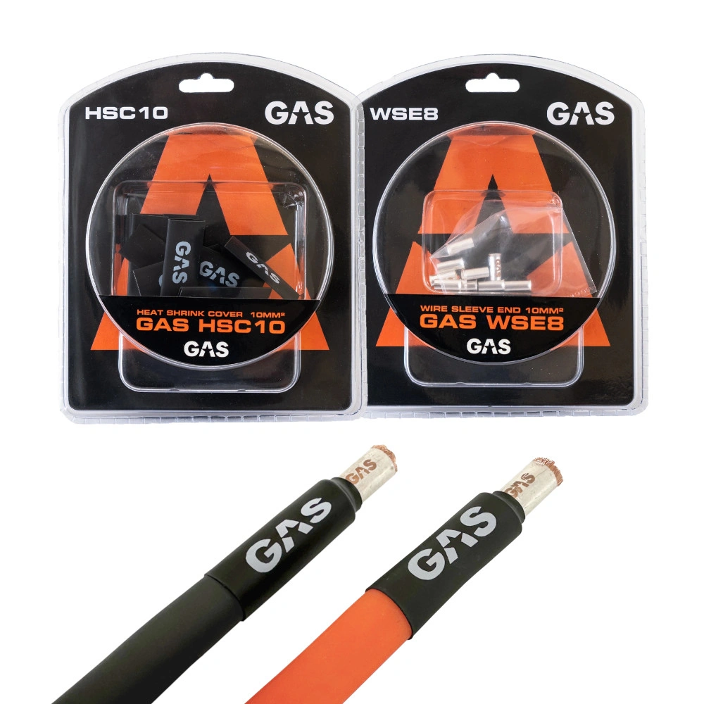 GAS 10-pack krympslang med änd/kabelhylsor, 10mm²-kabel